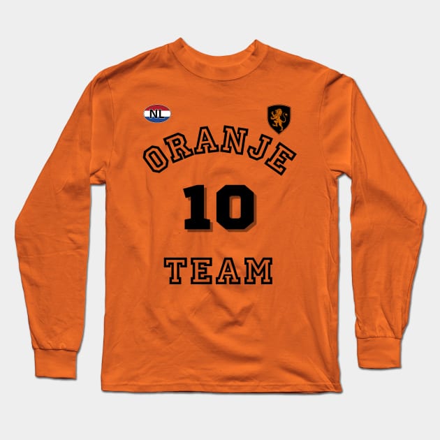 Oranje Team Dutch Gift Long Sleeve T-Shirt by stressless